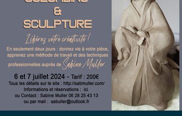 Stage de sculpture céramique Du 6 au 7 juil 2024